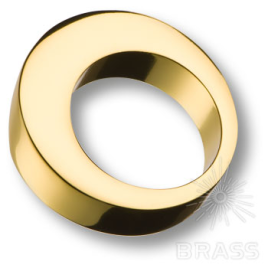 Brass Ручка кольцо 6530 0040 GL глянцевое золото 16 мм