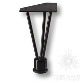 Brass Опора мебельная резная KAX-0740-0220-B13 черный 220 мм