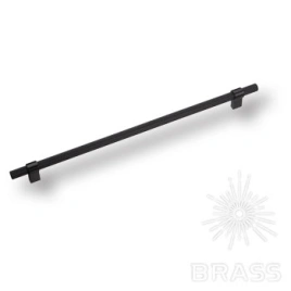 Brass Ручка рейлинг 8774 0320 AL6-AL6 чёрный 320 мм