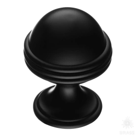 Brass Ручка кнопка 29-Matt Black черный