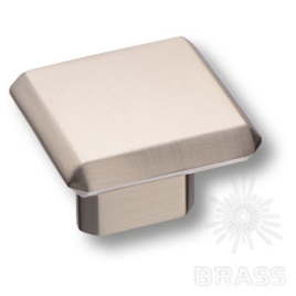 Brass Ручка кнопка 4106 016MP08 сатинированный никель 16 мм