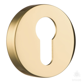 Brass Накладка с цилиндрическим отверстием для ключа RO12Y GL ROSET глянцевое золото