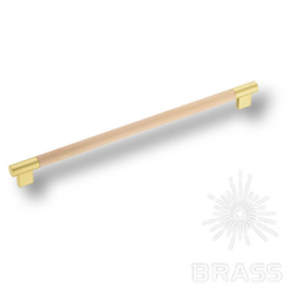 Brass Ручка рейлинг 9403-217 дерево/матовое золото 320 мм