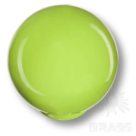 Brass Ручка кнопка детская 626PI2 шар фисташковый глянцевый
