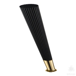 Brass Опора мебельная SUIT 3510 0230 Matt Black/Metalized Gold матовый черный/глянцевое золото 230 мм 