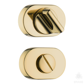 Brass Накладка с поворотной кнопкой RO16W6 GL ROSET глянцевое золото