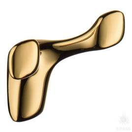 Brass Крючок мебельный двухрожковый 2005 0080 GL глянцевое золото