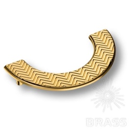 Brass Ручка скоба "Полумесяц" 1198 глянцевое золото