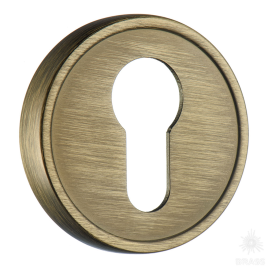 Brass Накладка с цилиндрическим отверстием для ключа RO14Y ABM ROSET состаренная латунь