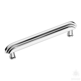 Brass Ручка скоба 25240-005-128 латунь глянцевый хром 128 мм