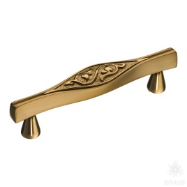 Brass Ручка скоба 25104-037-96 матовое золото/глянцевое золото 96 мм