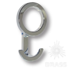 Brass Крючок мебельный трёхрожковый 716MP02 глянцевый хром