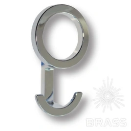 Brass Крючок мебельный трёхрожковый 716MP02 глянцевый хром