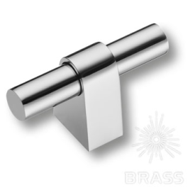 Brass Ручка кнопка 8966 0008 CR-CR глянцевый хром / глянцевый хром