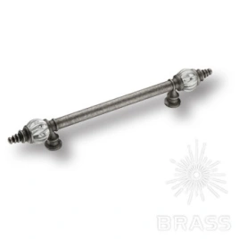 Brass Ручка дверная SULTAN-DOOR-80-250-Glass-Glass старое серебро