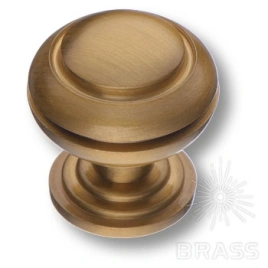 Brass Ручка кнопка 0712-007 латунь сатинированное золото