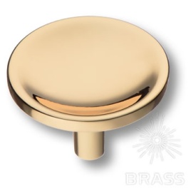 Brass Ручка кнопка 4136 001MP11 глянцевое золото