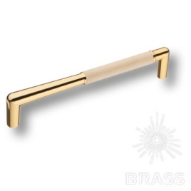 Brass Ручка скоба эксклюзивная коллекция 15.189.160.19 body ivory matt глянцевое золото 160 мм