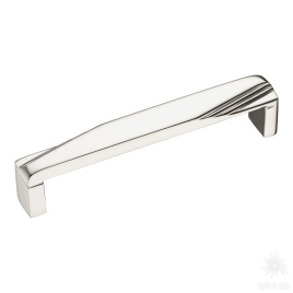 Brass Ручка скоба 2549-080-128 глянцевый никель