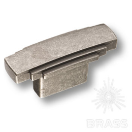 Brass Ручка кнопка 4215 0016 OSM старое серебро 16 мм