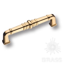 Brass Ручка скоба KT 012.128.19 глянцевое золото 128 мм