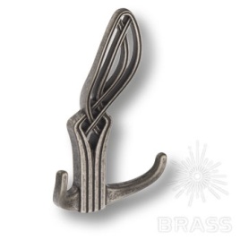 Brass Крючок мебельный трёхрожковый 748MP14 старое серебро