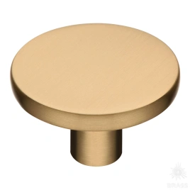Brass Ручка кнопка 35-Champagne Gold матовая латунь