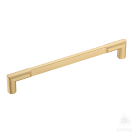 Brass Ручка скоба 8901 0160 Elmira Titanyum Sari брашированное золото 160 мм