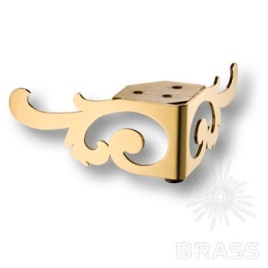 Brass Опора мебельная резная KAX-4605-0065-A09 глянцевое золото 67 мм