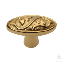 Brass Ручка кнопка 07104-003 глянцевое золото