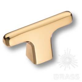 Brass Ручка кнопка 4107 001MP11 глянцевое золото