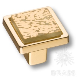 Brass Ручка кнопка 15.320.00 VS 05 19 глянцевое золото 24K