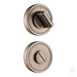 Brass Накладка с поворотной кнопкой RO14W6 OSM ROSET старое серебро