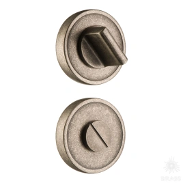 Brass Накладка с поворотной кнопкой RO14W6 OSM ROSET старое серебро