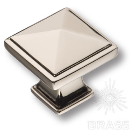 Brass Ручка кнопка 4222 0008 PN глянцевый никель