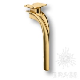 Brass Опора мебельная 2390 0270 Gold CRUZ глянцевое золото 270 мм