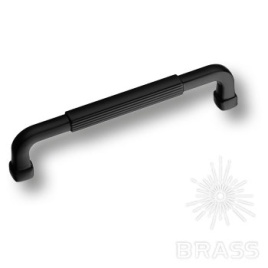 Brass Ручка скоба 552-128-Matt Black матовый черный 128 мм