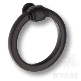 Brass Ручка кольцо 3200 0050 AL6-AL6 чёрный