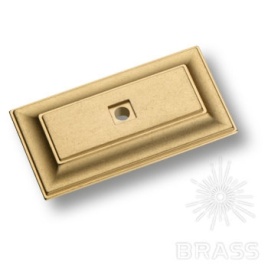 Brass Подложка для мебельных ручек 3041 прямоугольная, матовое золото