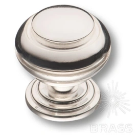Brass Ручка кнопка 0712-016 латунь платиновый