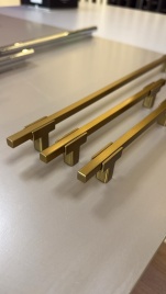 Brass Ручка рейлинг 778-128-Champagne Gold матовая латунь 128 мм