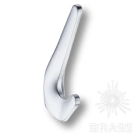 Brass Крючок мебельный двухрожковый 7113 010MP19 сатинированный хром