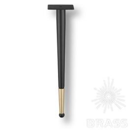 Brass Опора мебельная KMA-0124-0410-B13-C25 Black/Matt Gold черный/матовое золото 410 мм