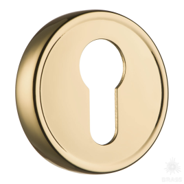Brass Накладка с цилиндрическим отверстием для ключа RO14Y GL ROSET глянцевое золото