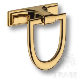 Brass Ручка кольцо 3134 глянцевое золото