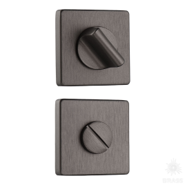 Brass Накладка с поворотной кнопкой RO11W6 ELX1 ROSET брашированный графит