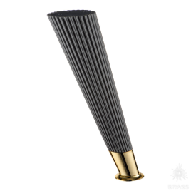 Brass Опора мебельная SUIT 3510 0230 Matt Fume/Metalized Gold матовый серый/глянцевое золото 230 мм