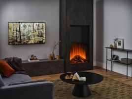 Фронтальный электрокамин с обогревом BRITISH FIRES New Forest Tall Deluxe Knightwood