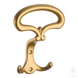 Brass Крючок мебельный трёхрожковый 15.719.00.20 флорентийское золото