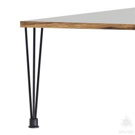 Brass Опора мебельная резная KMA-0005-0710-B13 черный 710 мм